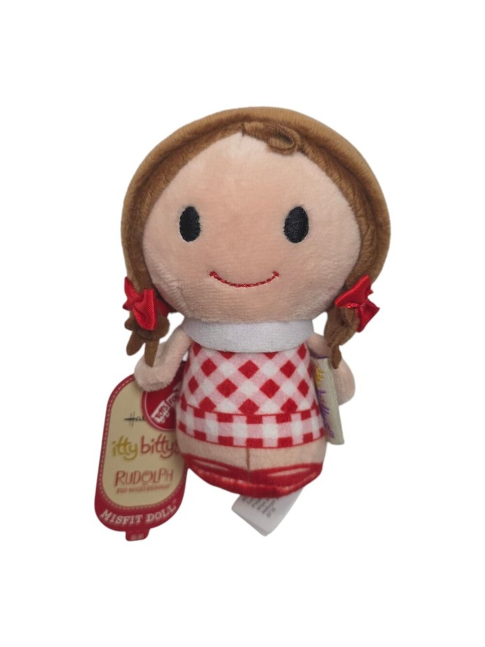 2018 Hallmark Itty Bitty Rudolph Misfit Doll Beanbag Plush NWT KDD1611